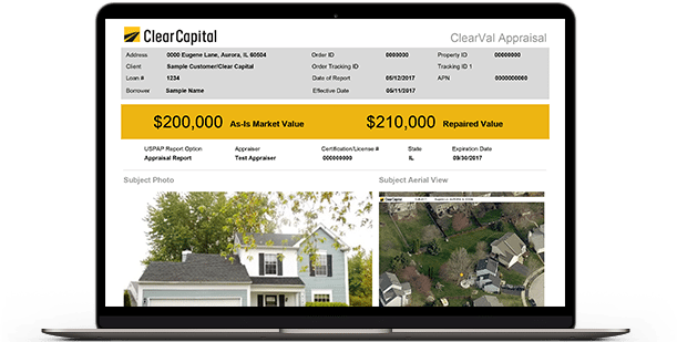Clear Capital ClearVal Appraisal Report