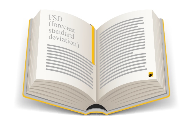 Definition of FSD (forecast standard deviation)