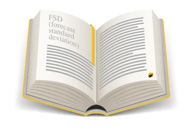 Definition of FSD (forecast standard deviation)