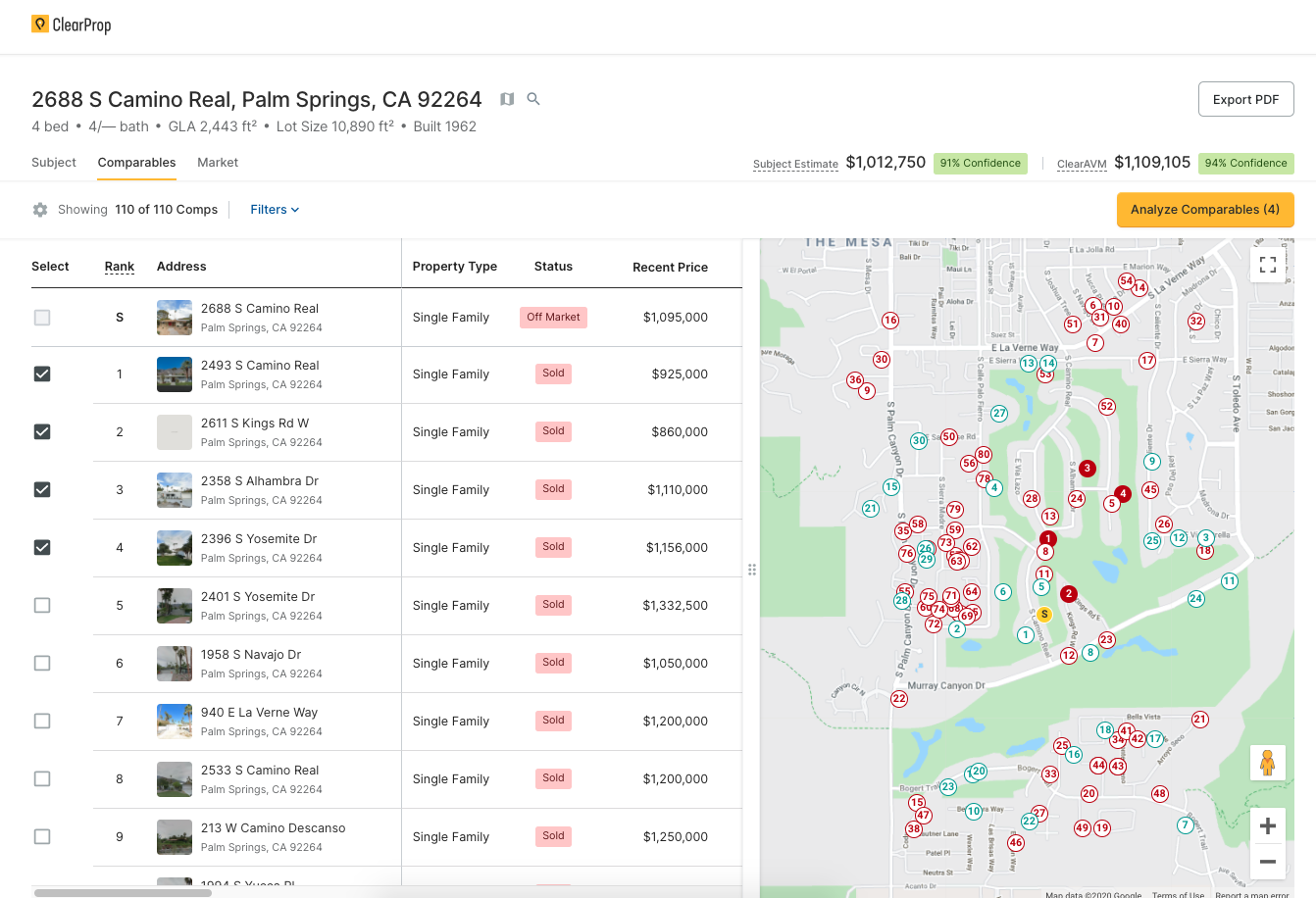 clearprop property comp selection tool