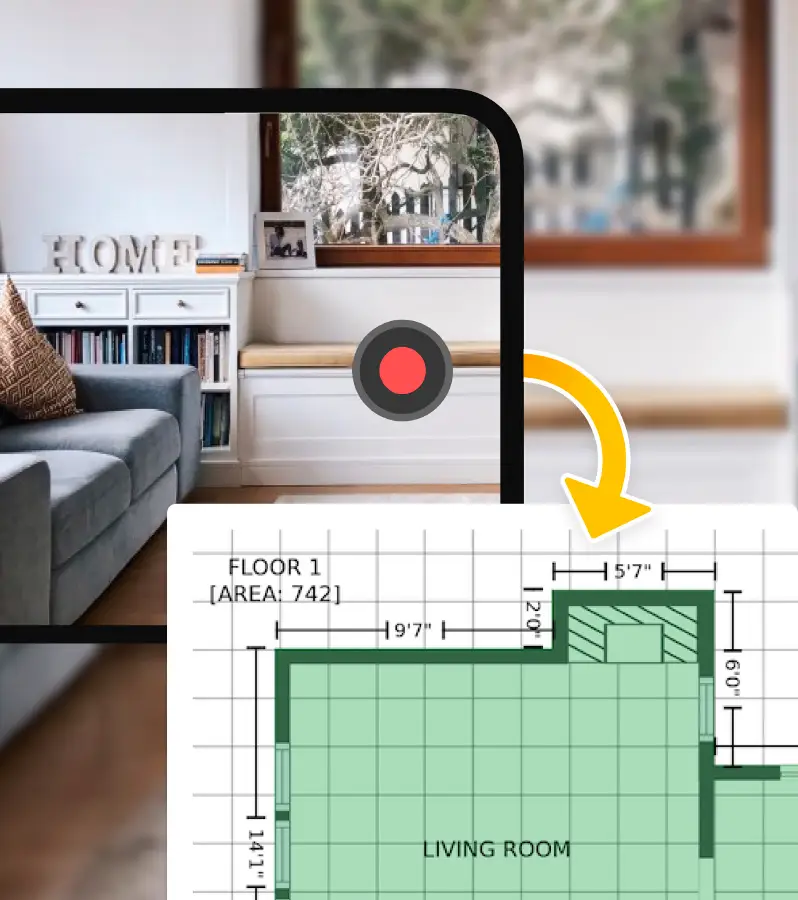 modern appraisal app floor plan