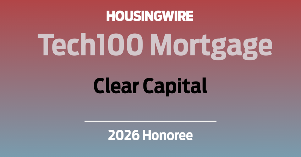 Clear Capital named 2026 HousingWire Tech100 Mortgage winner